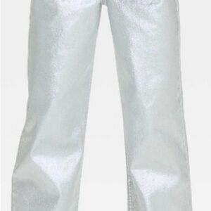 Silver baggy fit jeans